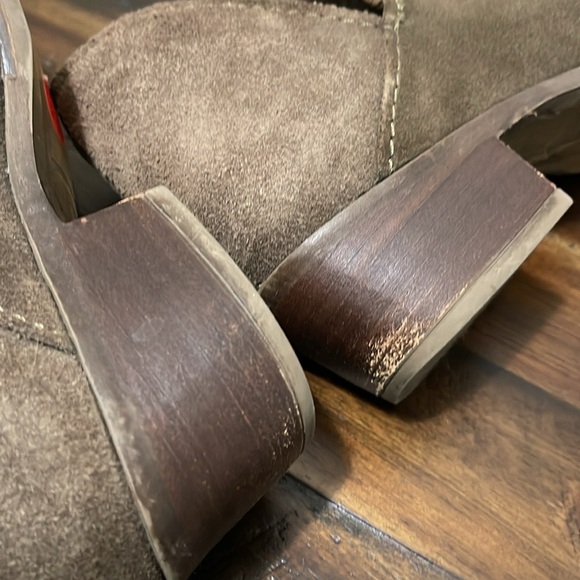 Steve Madden Ankle booties boots size 6.5 dark olive green - Picture 7 of 14